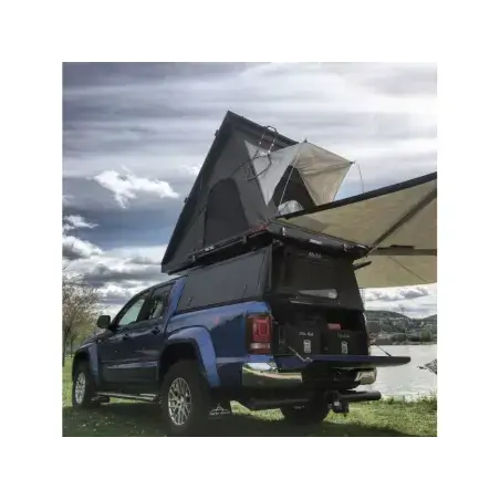 Hardtop Adventure noir lisse Volkswagen Amarok 2010-2022 double cabine Alu-Cab